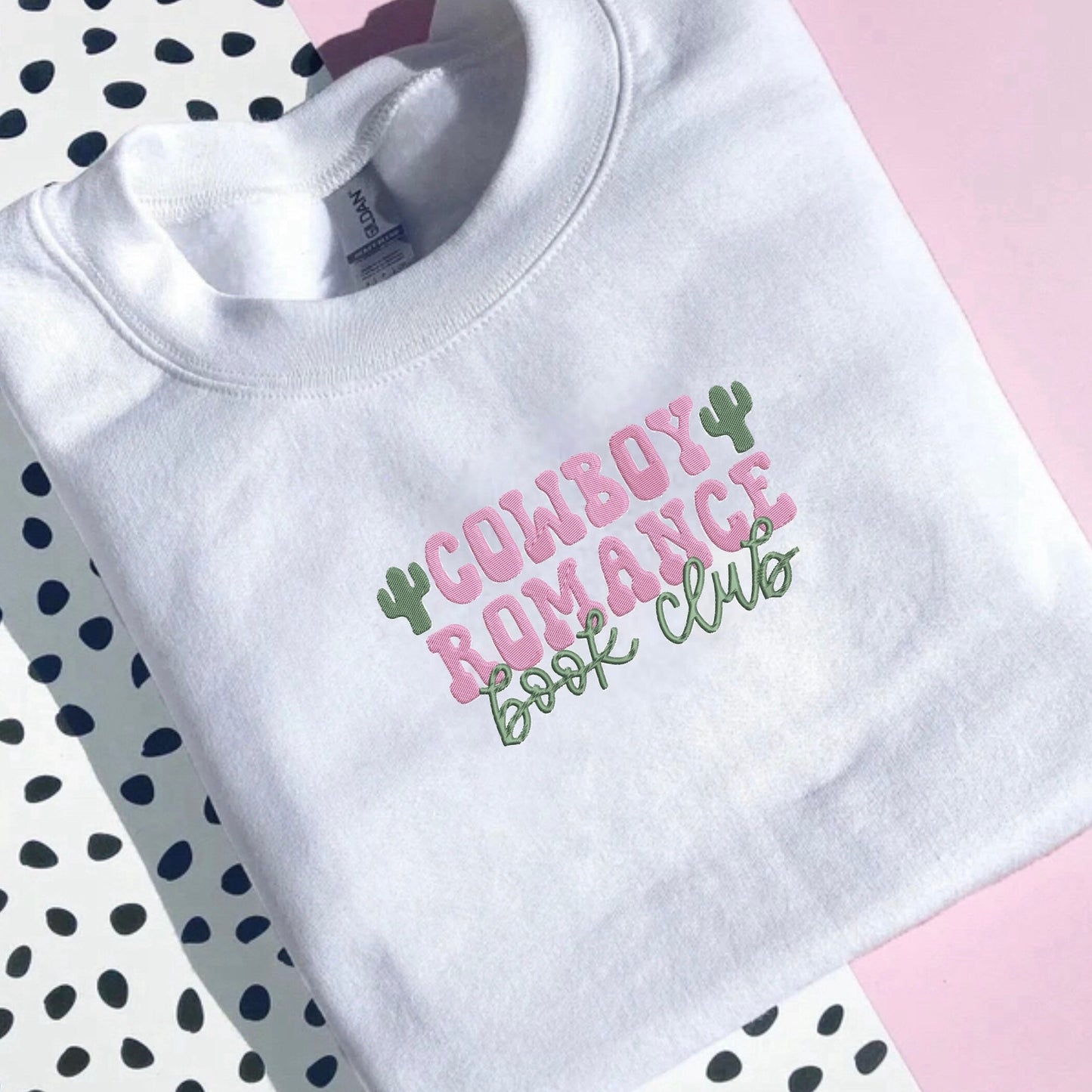 Cowboy Romance Embroidered Sweatshirt Hoodie | Unisex Sweater | Bookish Gifts | Hockey Romance | Tote Bag | Bookish Jumper | Bookish Merch