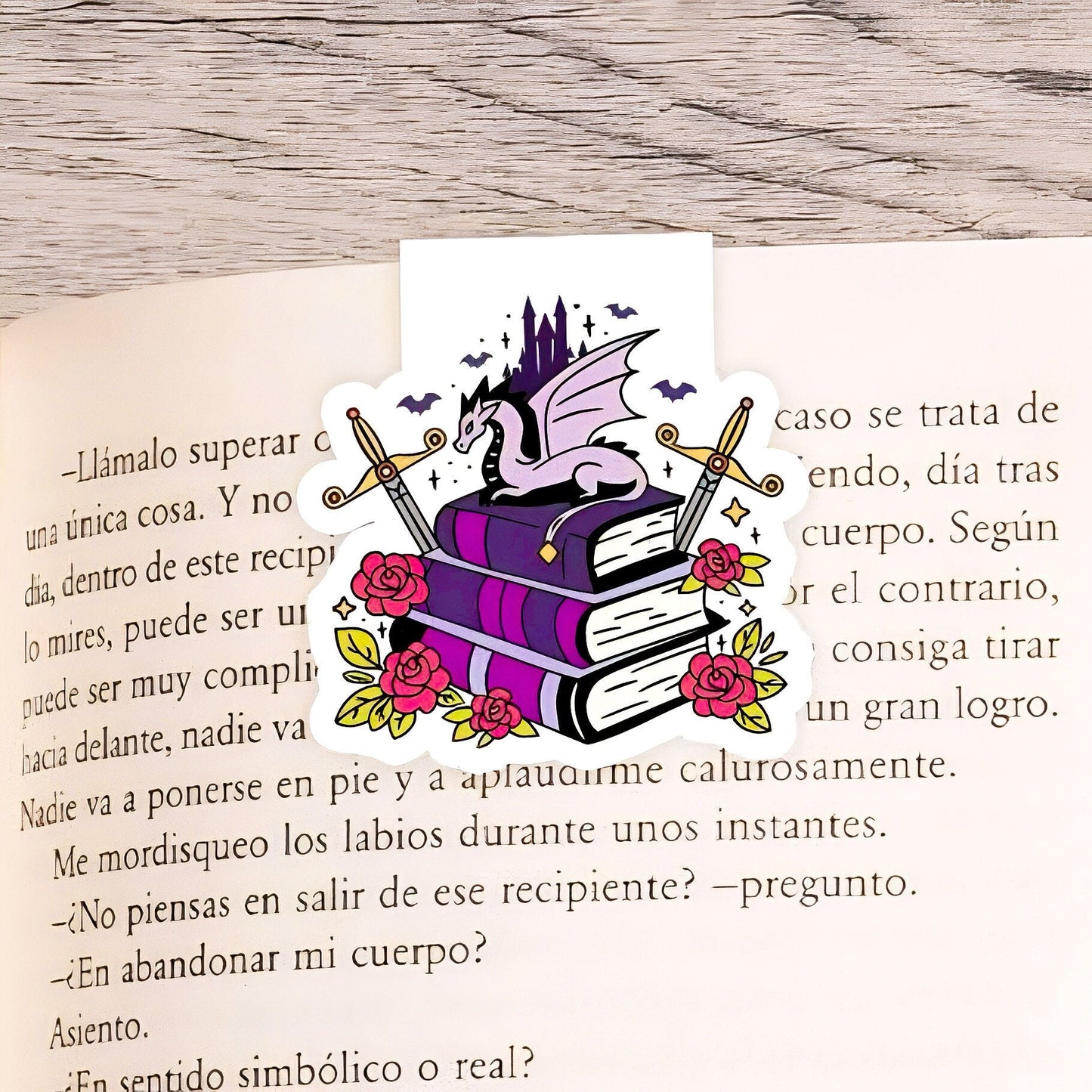 Fantasy Magnetic Bookmark | Page Saver | Cute Design Book | Flower Bookmarks | Book Lovers Gift | Personalised Bookmark | Cute Bookmark