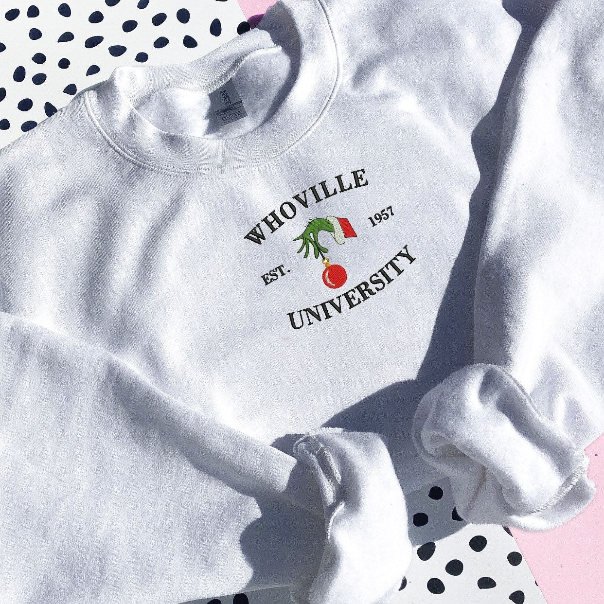Christmas University Sweatshirt Hoodie | Christmas Jumper | Cute Christmas Sweatshirt | Santa Christmas Sweatshirt