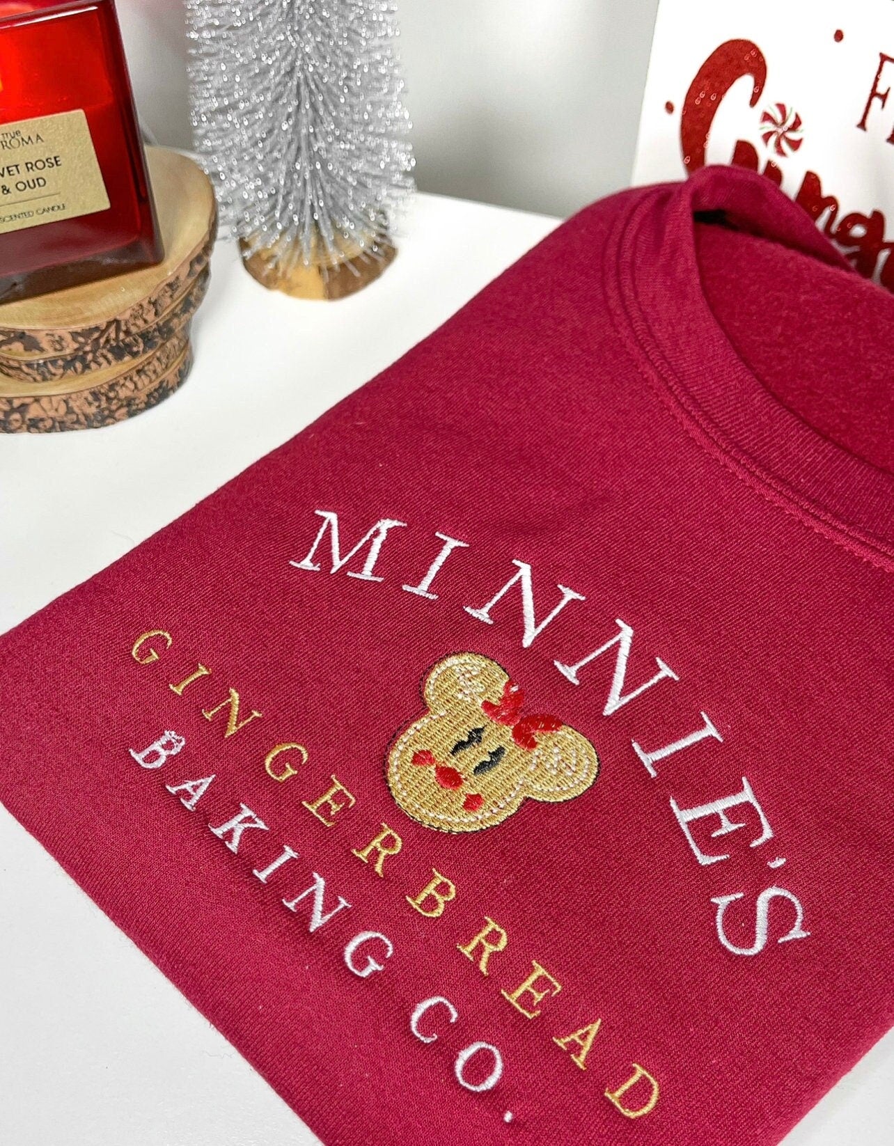 Christmas Sweatshirt Hoodie Minnie | Christmas Jumper | Cute Christmas Sweatshirt | Gifts for Her