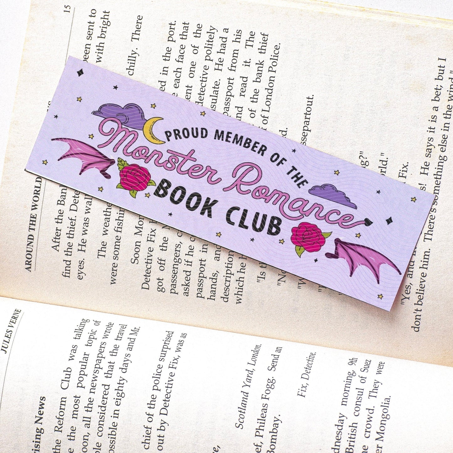 Monster Romance Book Club Bookmark | Book Merch | Gift For Book Lovers | Literary Gift | Handmade Bookmark | Bookworm Gift | Bookmark Sets