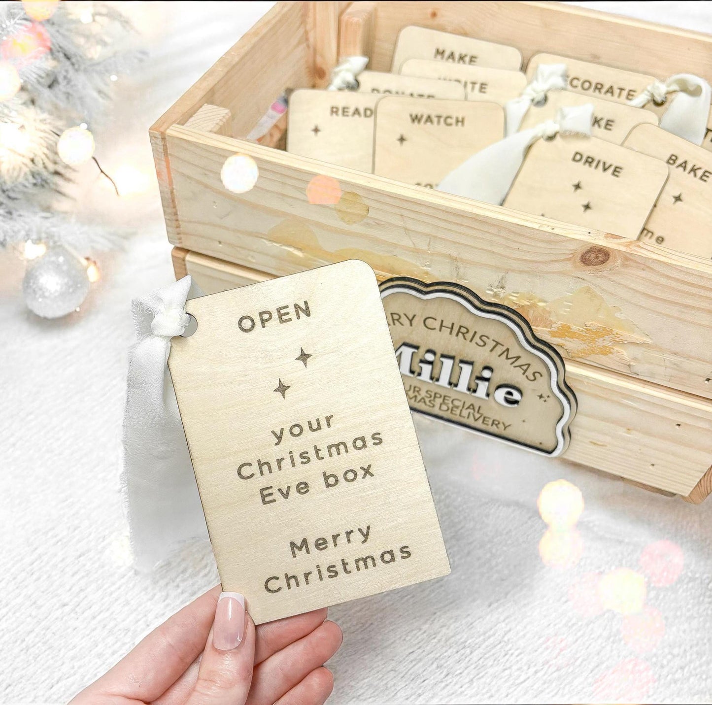 Christmas Advent Activity Cards | Christmas Calendar Activity Cards | Wooden Advent Calendar Activity Cards