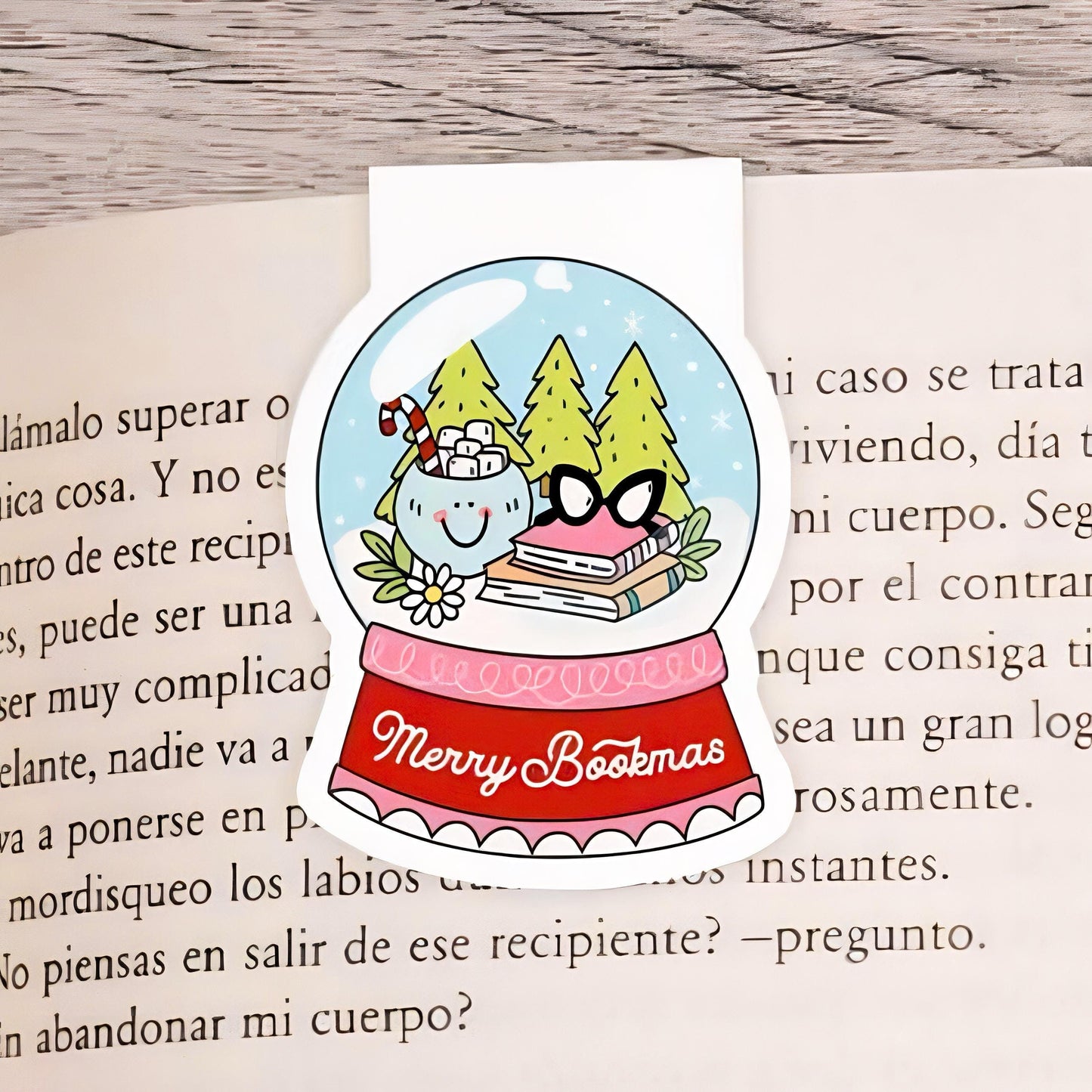 Christmas Magnetic Bookmark | Page Saver | Cute Design Book | Flower Bookmarks | Booklovers Gift | Personalised Bookmark | Cute Bookmarks