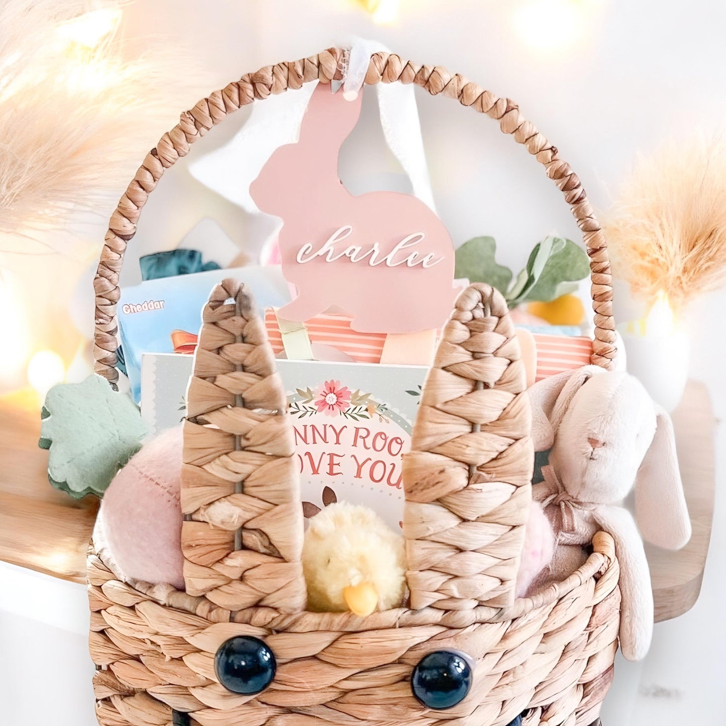 Personalised Easter Basket Name Tag | Easter Bunny Name Tag | Babys Easter Present | Personalised Easter Name Tag | Happy Easter