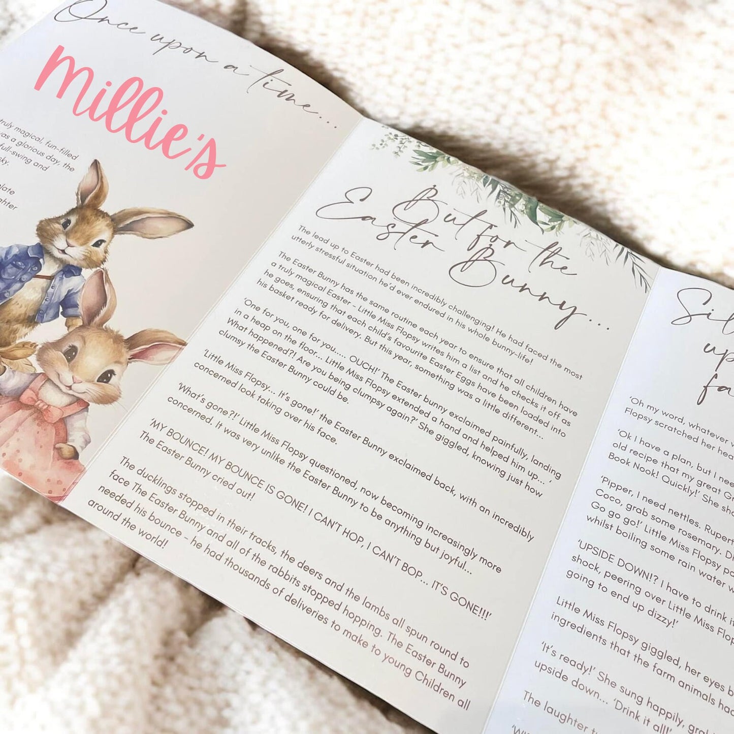 Personalised Easter Story Book | Kids Easter Bunny Activities | Baby First Easter Story Booklet | Easter Gifts for Children