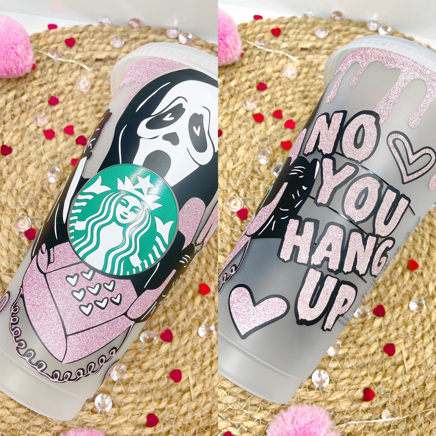 GHOST FACE STARBUCKS CUP