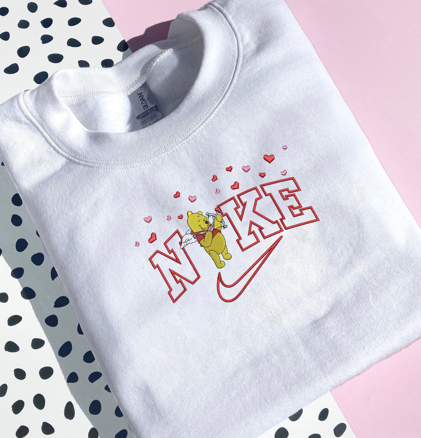 HONEY BEAR EMBROIDERED SWEATSHIRT/HOODIE