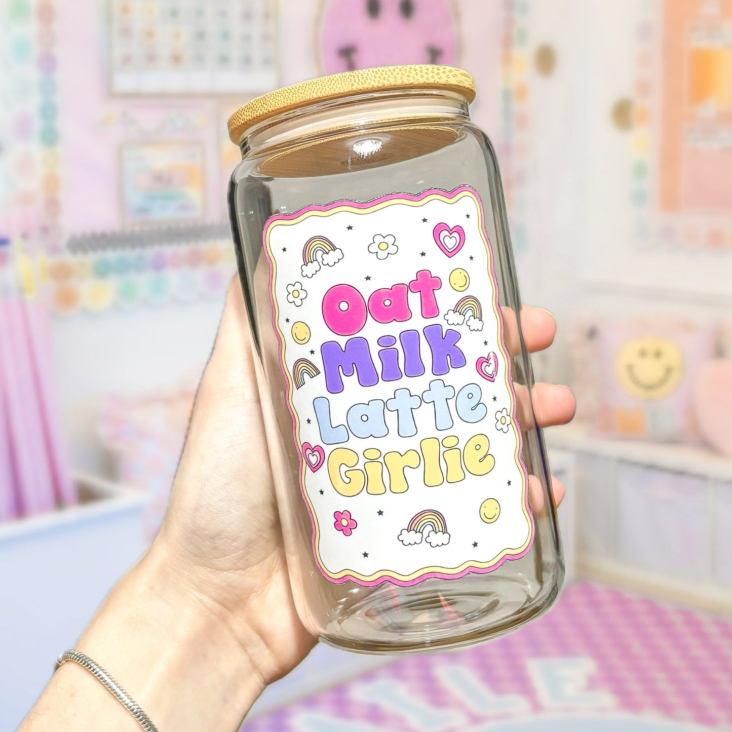 OAT MILK LATTE GIRLIE 16OZ GLASS CAN