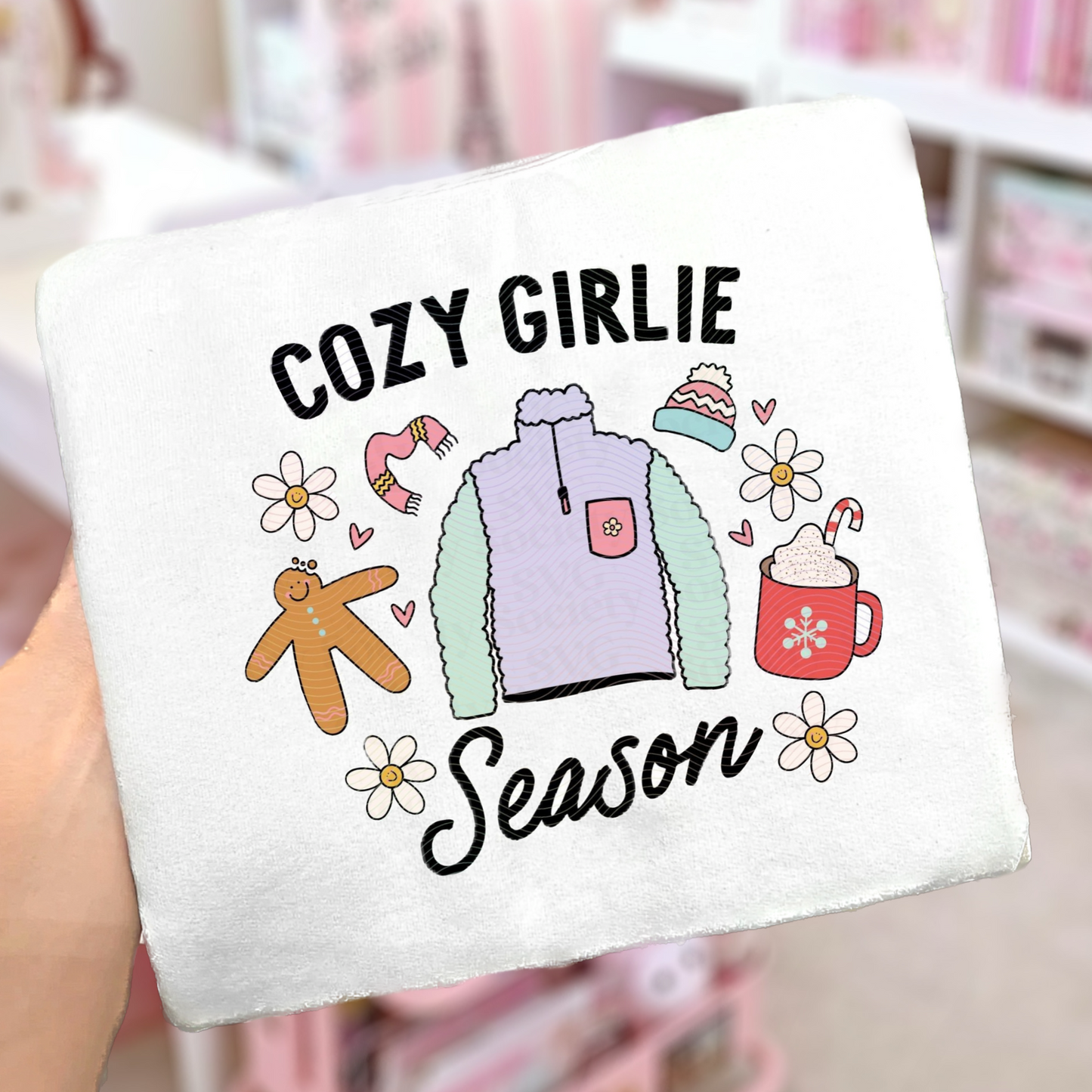 COSY GIRLIE PRINTED SWEATSHIRT