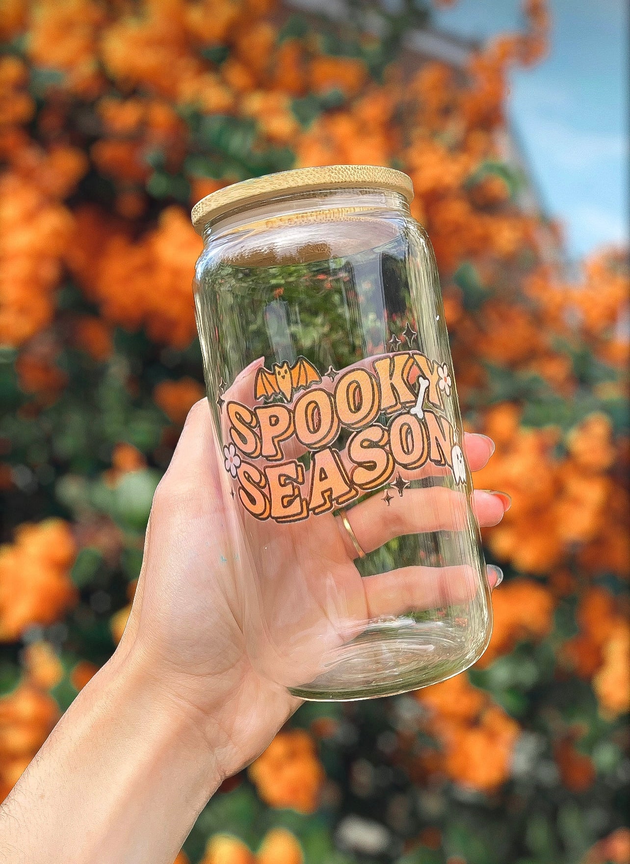 SPOOKY SEASON 16OZ CAN GLASS