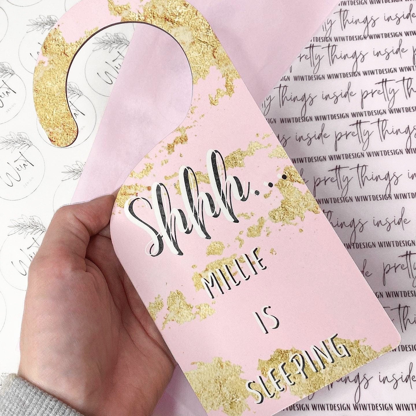 PERSONALISED DO NOT DISTURB DOOR HANGER