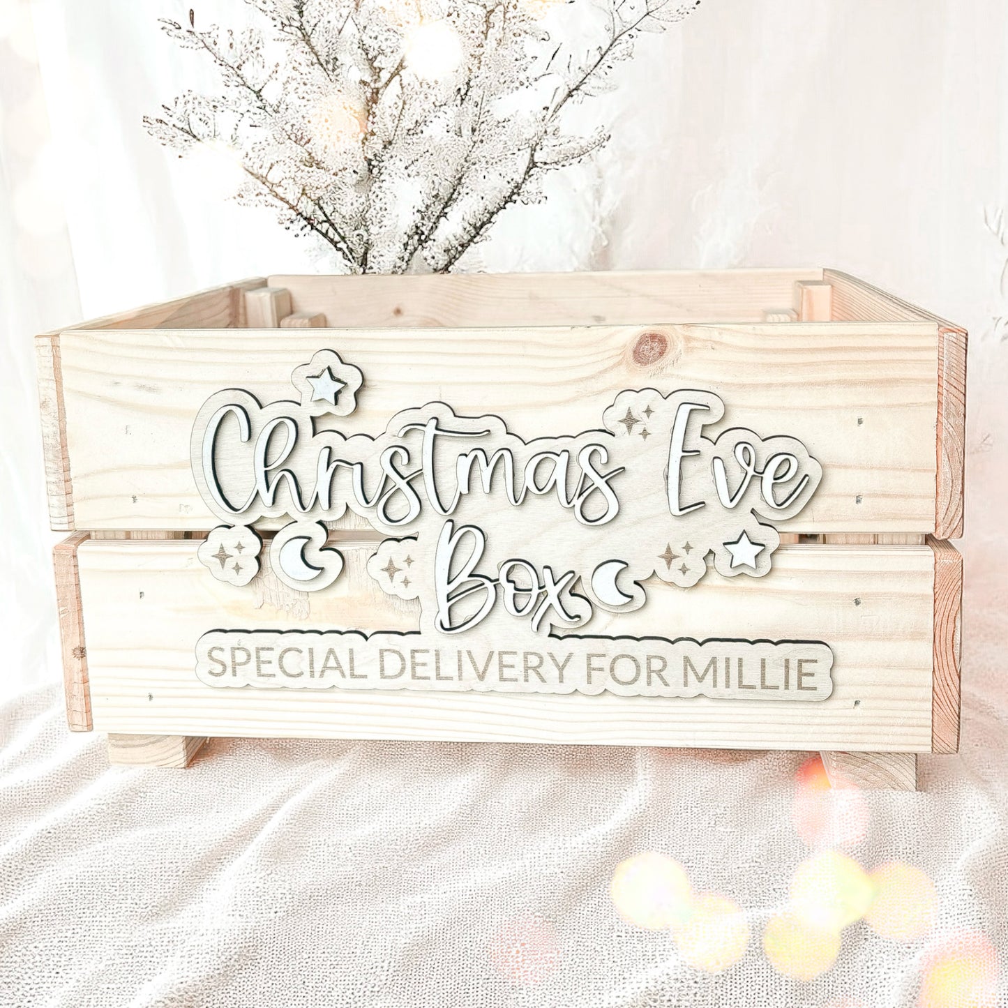 PERSONALISED WOODEN CHRISTMAS EVE BOX