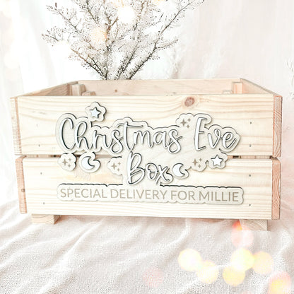 PERSONALISED WOODEN CHRISTMAS EVE BOX