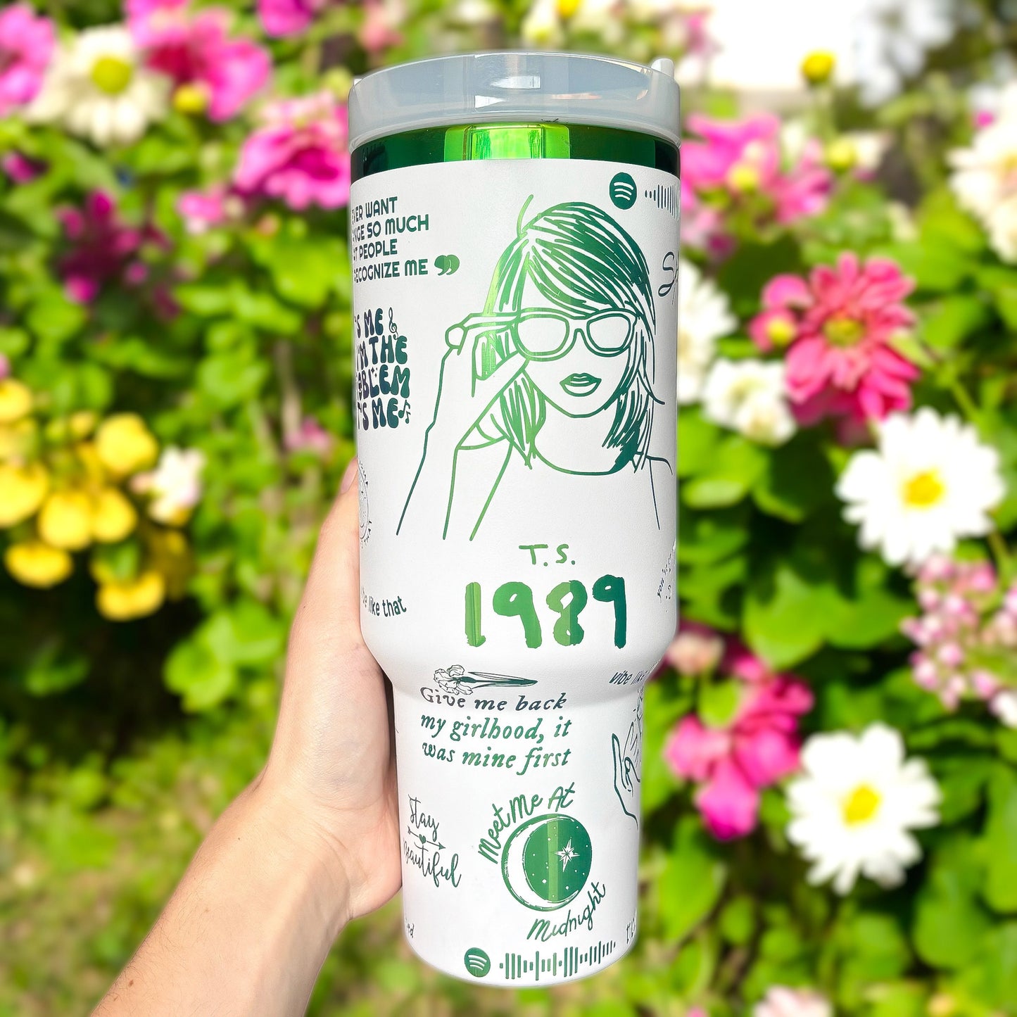 Engraved Era 40oz Tumbler | Singer Cup | Reusable 24oz Travel Tumbler | Starbucks Inspired | Gifts for Swif-tie Fan | Cute Drinkware