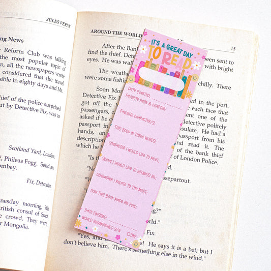 Its A Great Day To Read Bookmark | Book Lover Gift | Cute Bookmark | Gifts For Readers | Simple Bookmark Design | Bookish Gifts | Book Club