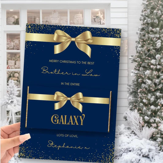 Personalised Christmas Galaxy Board | Christmas Chocolate Treat Board | Christmas Eve Box Filler | Secret Santa Chocolate Gift