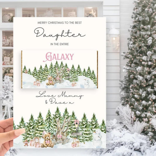 Personalised Christmas Galaxy Board | Christmas Chocolate Treat Board | Christmas Eve Box Filler | Secret Santa Chocolate Gift
