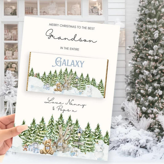 Personalised Christmas Galaxy Board | Christmas Chocolate Treat Board | Christmas Eve Box Filler | Secret Santa Chocolate Gift