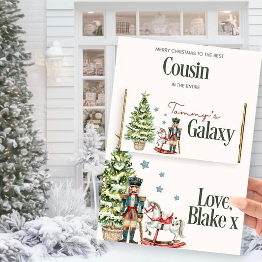 Personalised Christmas Galaxy Board | Christmas Chocolate Treat Board | Christmas Eve Box Filler | Secret Santa Chocolate Gift