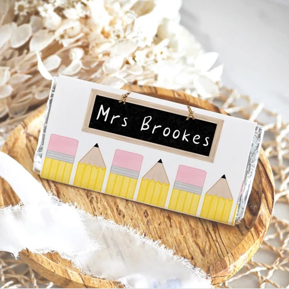Personalised Chocolate Bar Wrapper | Any Occasion | Teacher Present | Bridesmaid Proposal Gift | Personalised Wrapper | Celebration Gift
