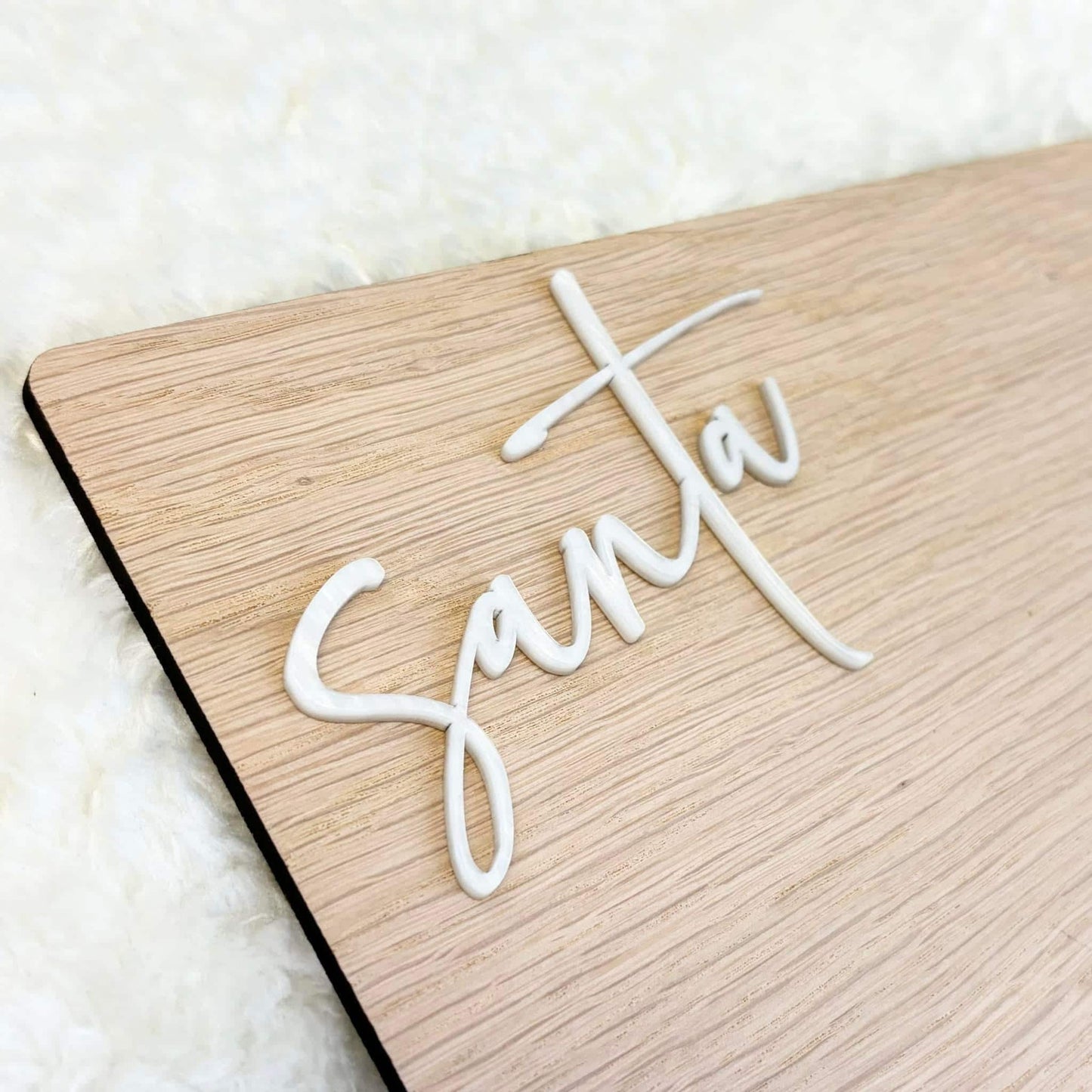 Personalised Christmas Treat Board Santa | Christmas Eve Father Christmas | Santa Treat Plate Christmas | Dear Santa Board