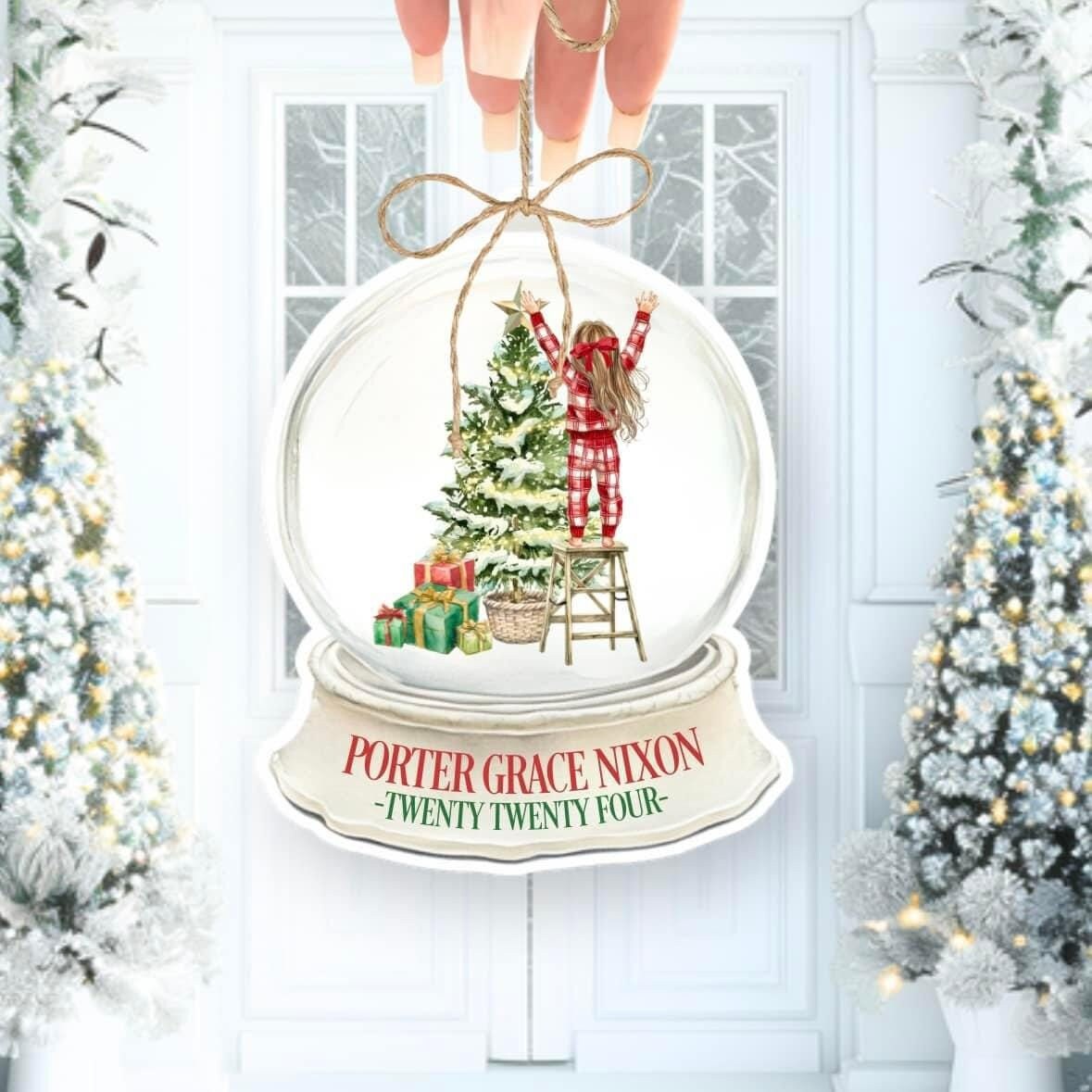 Personalised Christmas Ornament | Acrylic Family Bauble | Christmas Tree Decoration | Christmas Bauble | Handmade In The Uk | Pet Bauble