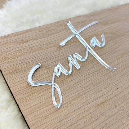 Personalised Christmas Treat Board Santa | Christmas Eve Father Christmas | Santa Treat Plate Christmas | Dear Santa Board