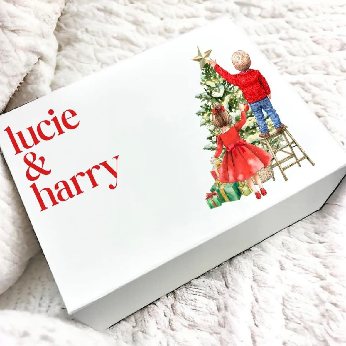 Personalised Christmas Eve Box | Kids Christmas Eve Treat Box | Childrens Xmas Eve Presents | Stocking Filler | Christmas Games