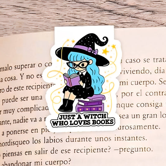 Witchy Magnetic Bookmark | Page Saver | Cute Design Book | Flower Bookmarks | Book Lovers Gift | Personalised Bookmark | Cute Bookmark
