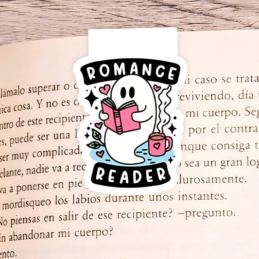 Romance Reader Magnetic Bookmark | Page Saver | Cute Design Book | Spooky Bookmark | Book Lover Gift | Personalised Bookmark | Cute Bookmark