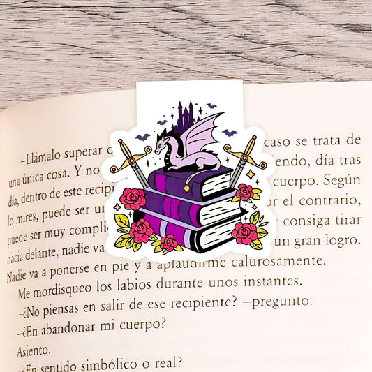 Fantasy Magnetic Bookmark | Page Saver | Cute Design Book | Flower Bookmarks | Book Lovers Gift | Personalised Bookmark | Cute Bookmark