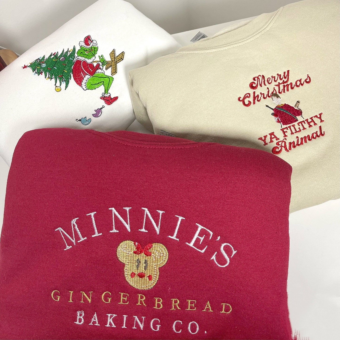 Christmas Sweatshirt Hoodie Minnie | Christmas Jumper | Cute Christmas Sweatshirt | Gifts for Her