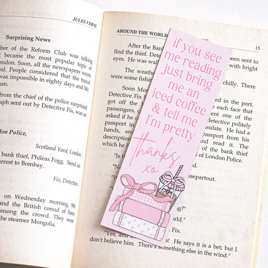 Girly Bookmark | Book Ticket Bookmark | Bookish Gift | Book Club Ticket | Romance Reader | Romantasy Book Lovers | Book Lover Gift