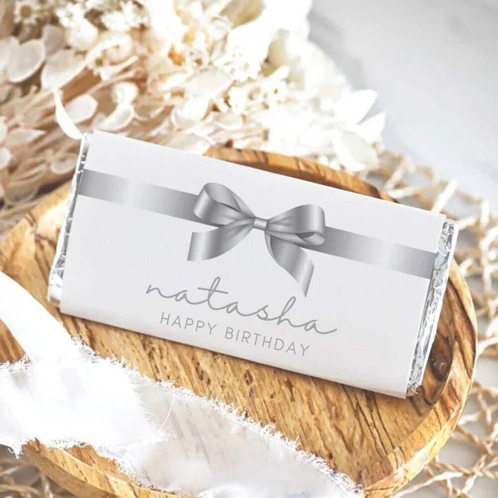 Personalised Chocolate Bar Wrapper | Any Occasion | Teacher Present | Bridesmaid Proposal Gift | Personalised Wrapper | Celebration Gift