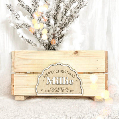 Personalised Wooden Christmas Eve Box | Night Before Christmas | Personalised Christmas Eve Crate | Customised Order | Laser Engraved