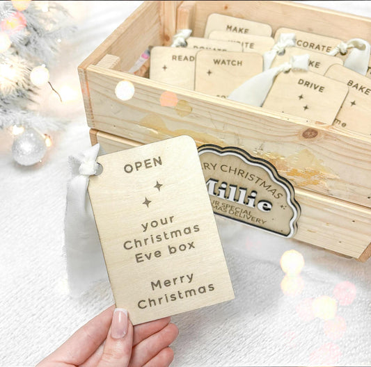 Christmas Advent Activity Cards | Christmas Calendar Activity Cards | Wooden Advent Calendar Activity Cards