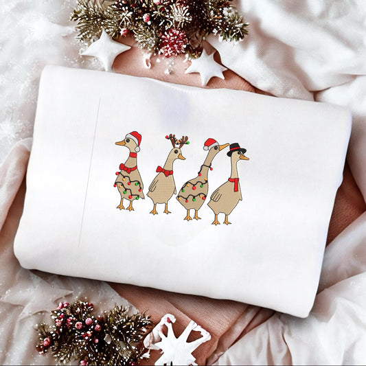 Silly Christmas Goose | Embroidered Christmas Hoodie | Christmas Jumper | Stocking Filler | Festive Sweatshirt