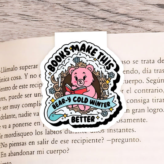 Christmas Magnetic Bookmark | Page Saver | Cute Design Book | Flower Bookmarks | Booklovers Gift | Personalised Bookmark | Cute Bookmarks
