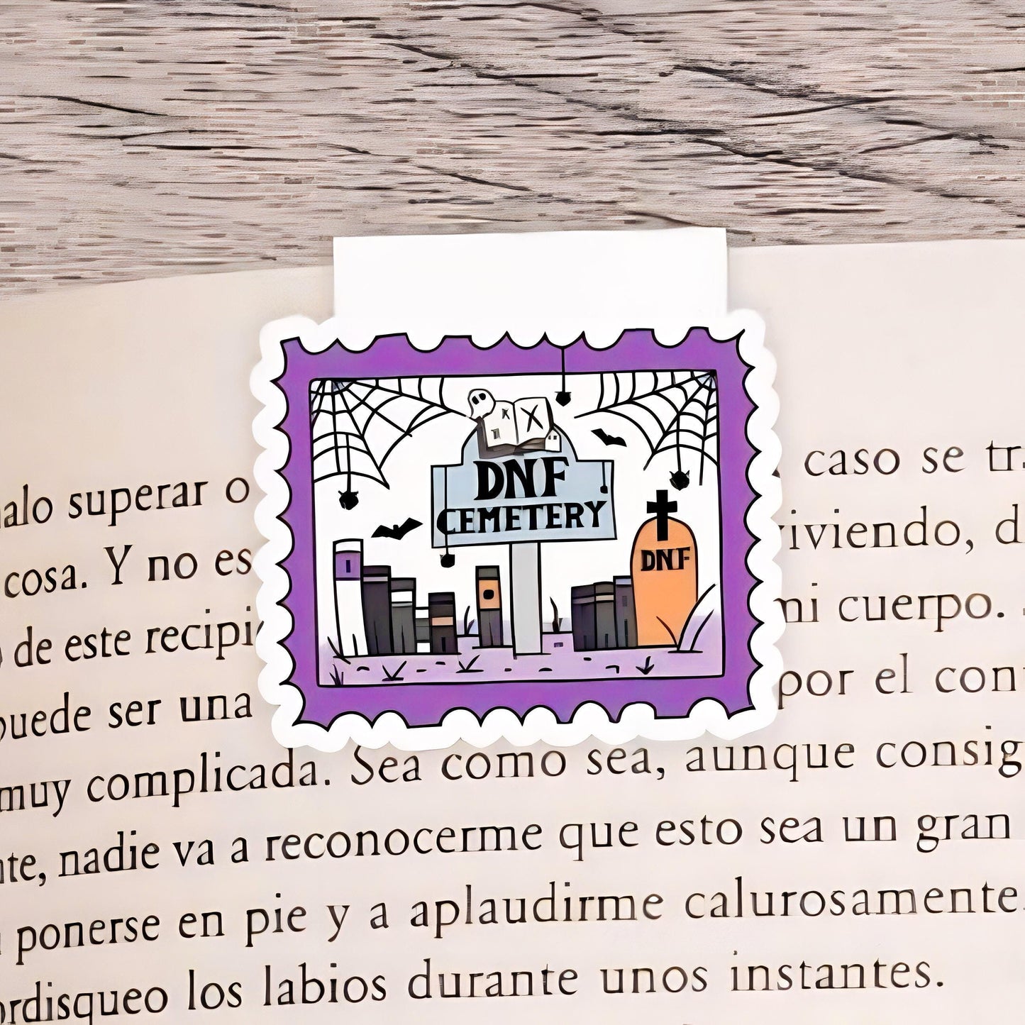 DNF Cemetery Magnetic Bookmark | Page Saver | Cute Design Book | Flower Bookmarks | Book lover Gift | Personalised Bookmark | Cute Bookmarks