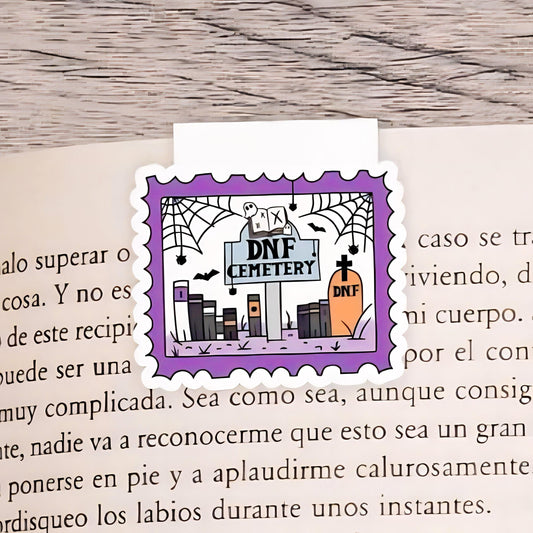 DNF Cemetery Magnetic Bookmark | Page Saver | Cute Design Book | Flower Bookmarks | Book lover Gift | Personalised Bookmark | Cute Bookmarks