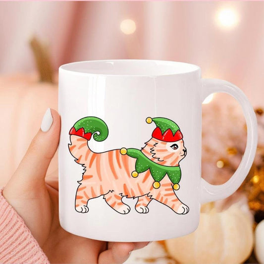 Christmas Cat Mug | Funny Cat Gift | Christmas Gift | Mug Gift | Secret Santa Gift | Christmas Cat | Birthday Present | Christmas Mug