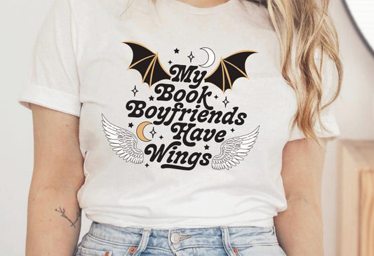 Bat Boys Printed Sweatshirt | Bookish Gifts | Winged Boyfriends | Book Gift | Fantasy Book Lover | Valkyrie Training Club