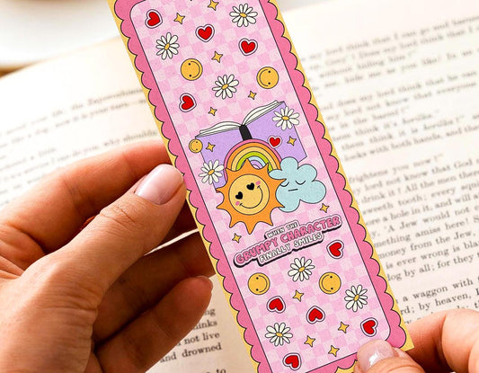 Grumpy Sunshine Bookmark | Book Lover Gift | Glitter Bookmark | Secret Santa Gift | Bookish Gift | Romance Era Bookmark | Bookish Accessory