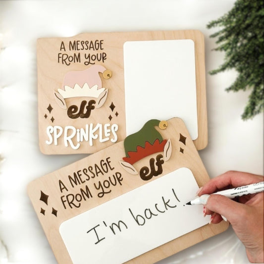 Message From Your Elf Sign | Reusable Elf Board | Elf Cam | Elf On The Shelf | Elf Accessory | Elf Mail | Elf Kit | Christmas Elf Ideas