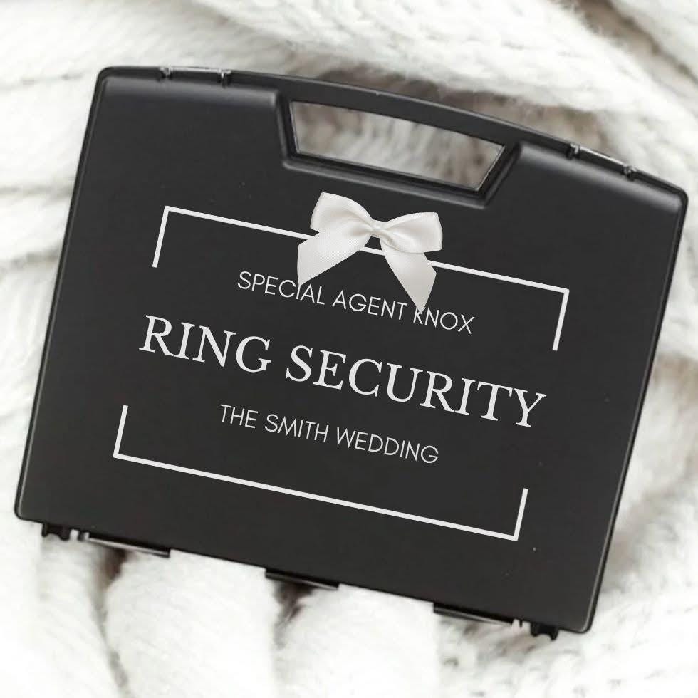 Personalised Ring Bearer Box - Custom Ring Wedding Box - Unique Keepsake - Perfect for Page Boy - Special Agent