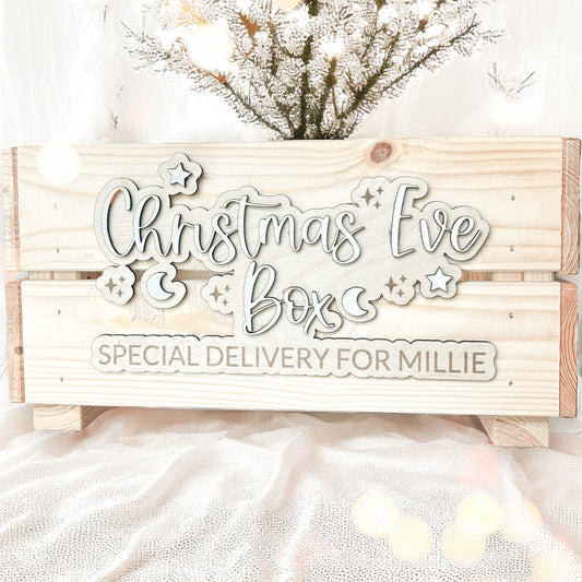 PERSONALISED WOODEN CHRISTMAS EVE BOX
