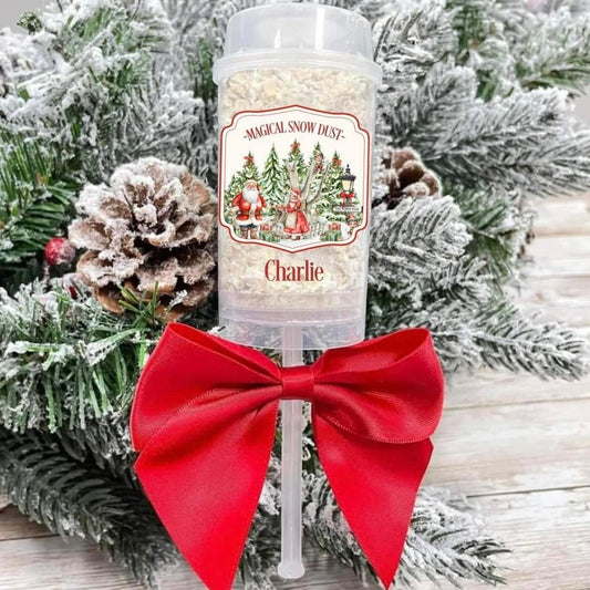 Christmas Eve Snow Popper | Children Christmas Gift | Christmas Eve Box Filler | Personalised Gift | Xmas