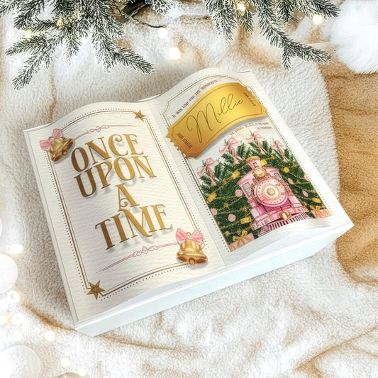 3D Personalised Christmas Eve Box – North Pole Express Gift Box – Magnetic Keepsake Box – Custom Xmas Box for Kids – Lapland Delivery