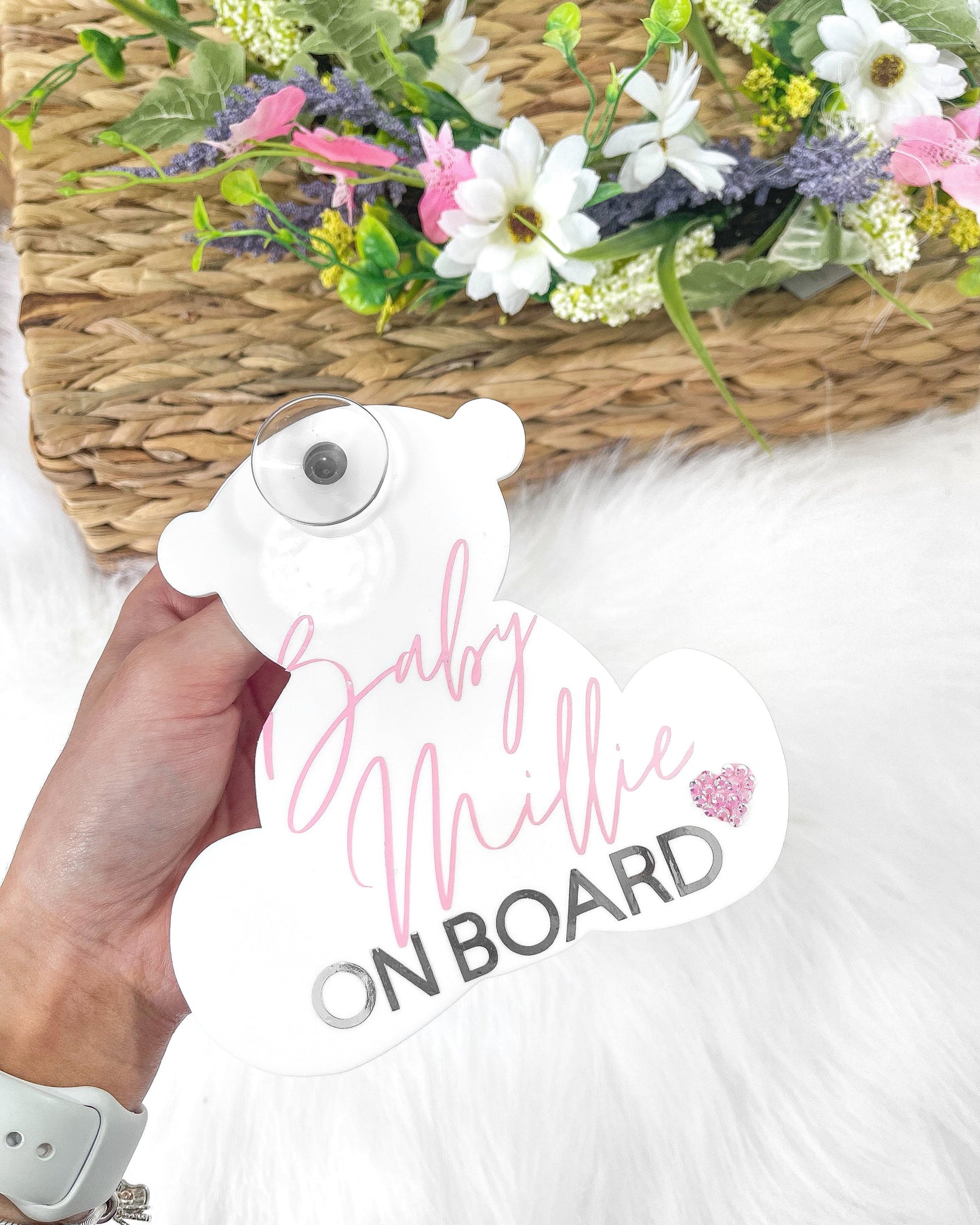 PERSONALISED BABY ON BOARD SIGN