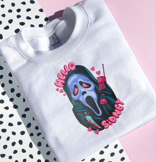 SCREAM HELLO SYDNEY PRINTED CREWNECK/HOODIE